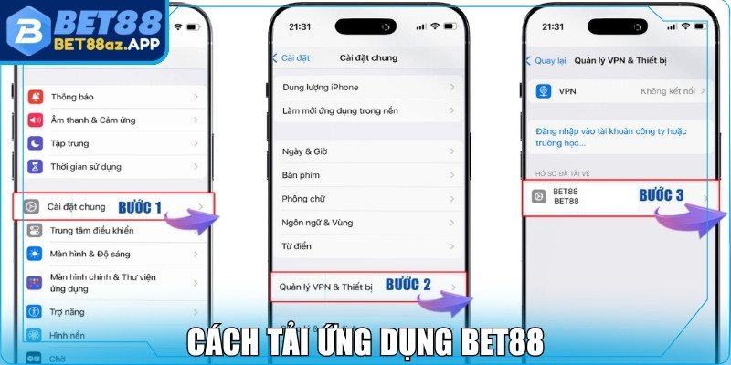 Tải APP Bet88 Cách tải ứng dụng Bet88 cho newbie