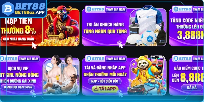 Khuyến mãi Bet88 Cơn bão lì xì săn thưởng khủng 88.888k mỗi ngày