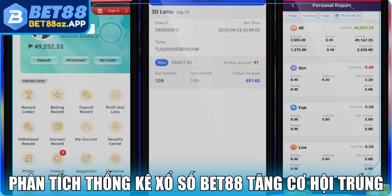 Phân tích thống kê xổ số Bet88 tăng cơ hội trúng thưởng
